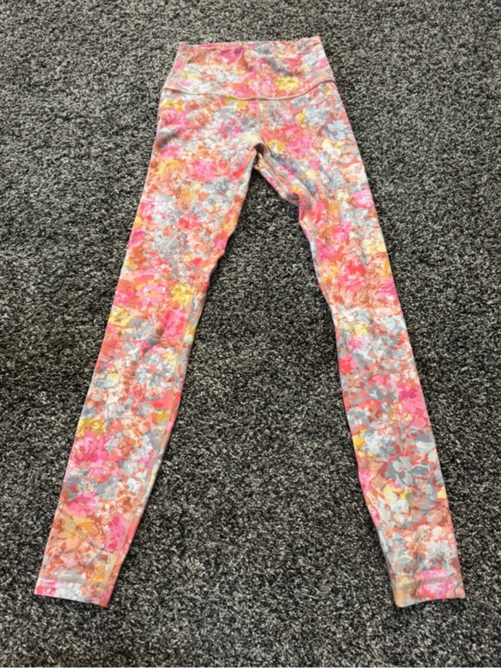 lululemon athletica Floral Print Pink Multi Leggings
